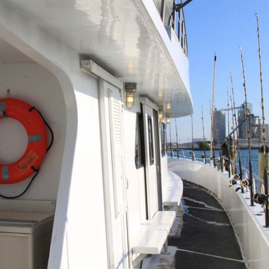 deep sea fishing boat deck
